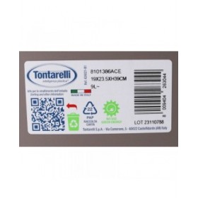 Secchio della spazzatura Tontarelli Aurora 9L (12 Unità)