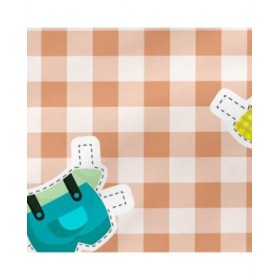 Federa HappyFriday Mr Fox Piggys Vichy Multicolore 80 x 80 cm