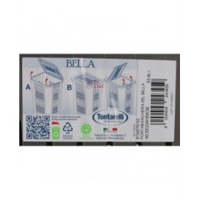 Cesto per i Panni Sporchi Inde Bella 60 L Grafite 40,5 x 33 x 59 cm (5 Unità)