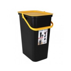 Secchio per Raccolta Differenziata Tontarelli Moda Giallo Nero 24 L (6 Unità)