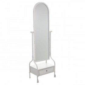 Specchio da terra Alexandra House Living Bianco Ferro 38 x 184 x 65 cm