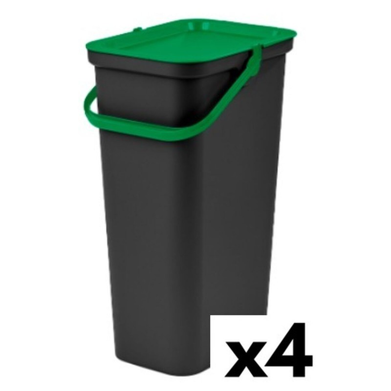 Secchio per Raccolta Differenziata Tontarelli Moda Verde 38 L (4 Unità)