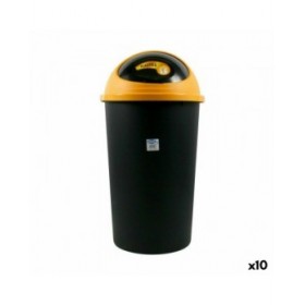Secchio per la Spazzatura Tontarelli Big hoop Giallo Nero 50 L (10 Unità)