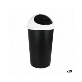 Secchio per la Spazzatura Tontarelli Big hoop Bianco Nero 45 L (10 Unità)
