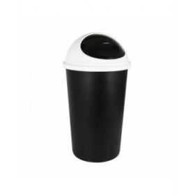 Secchio per la Spazzatura Tontarelli Big hoop Bianco Nero 45 L (10 Unità)