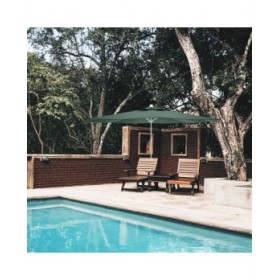 Marbueno Ombrellone Acciaio 8 Steli D300 cm Poliestere Verde Giardino, Piscina e Terrazza 10190