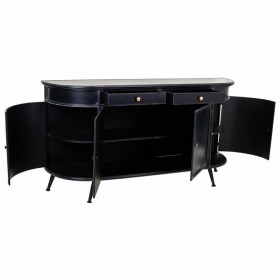 Credenza Alexandra House Living Nero Ferro 40 x 80 x 150 cm