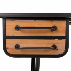 Scrivania Alexandra House Living Marrone Legno Ferro 50 x 75 x 122 cm