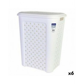 Cesto per i Panni Arianna Tontarelli 8105408_112 50 L Bianco 44 x 35 x 55 cm (6 Unità)