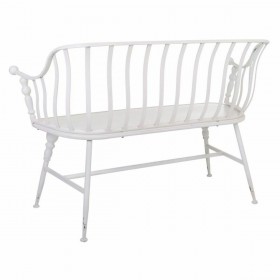 Panca Alexandra House Living Bianco Ferro 53 x 86 x 128 cm