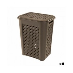 Cesto per i Panni Tontarelli Arianna Con coperchio Wengue 37,5 x 27,5 x 47 cm (6 Unità)