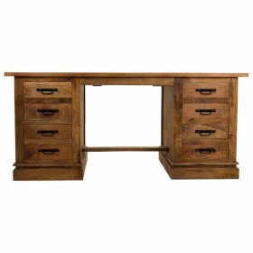 Scrivania Alexandra House Living Naturale Ferro Legno di mango 75 x 80 x 180 cm