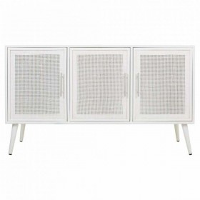 Credenza Alexandra House Living Bianco Argentato Bambù Legno MDF 41 x 71 x 120 cm