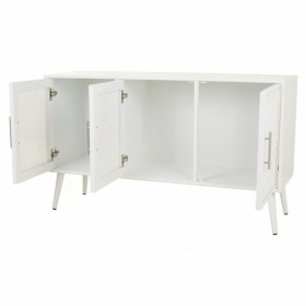 Credenza Alexandra House Living Bianco Argentato Bambù Legno MDF 41 x 71 x 120 cm