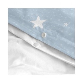 Set di copripiumino HappyFriday Basic Kids Azzurro Culla Neonato 2 Pezzi