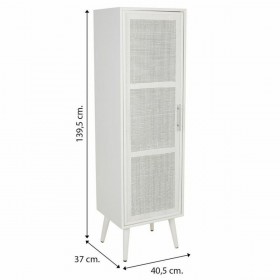 Armadio Alexandra House Living Argentato white wedding Bambù Legno MDF 37 x 139 x 40 cm