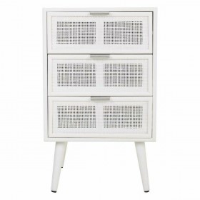 Comodino Alexandra House Living Bianco 36 x 71 x 42 cm
