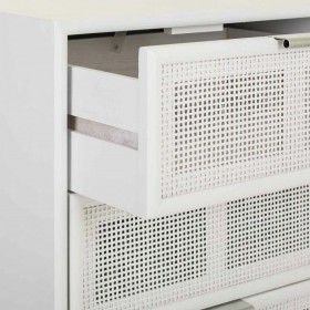 Cassettiera Alexandra House Living Bianco Bambù Legno MDF 36 x 100 x 42 cm