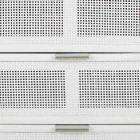 Cassettiera Alexandra House Living Bianco Bambù Legno MDF 36 x 100 x 42 cm