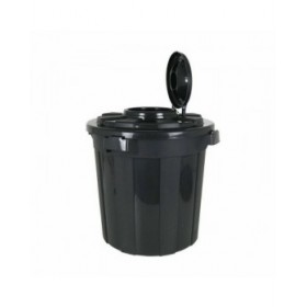 Secchio per la Spazzatura Dem Hop 50 L Nero 49,5 x 49,5 x 50 cm (6 Unità)