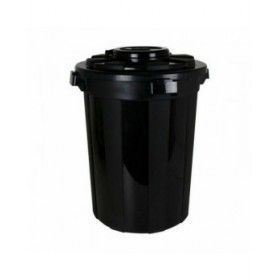 Secchio per la Spazzatura Dem Hop Nero 70 L (3 Unità)