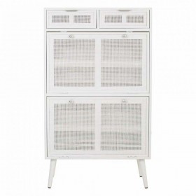Armadio scarpiera Alexandra House Living Bianco 32 x 120 x 70 cm Griglia