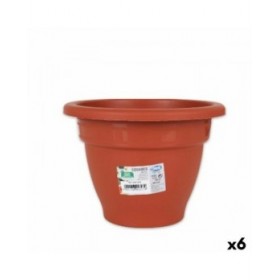 Vaso Dem Squares Rotonda Marrone 18 x 13,3 cm (6 Unità)