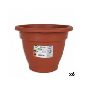 Vaso Dem Squares Rotonda Marrone 22 x 17 cm (6 Unità)