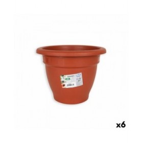 Vaso Dem Squares Rotonda Marrone 25 x 25 x 19 cm (6 Unità)