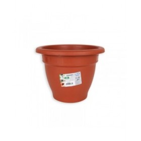 Vaso Dem Squares Rotonda Marrone 25 x 25 x 19 cm (6 Unità)