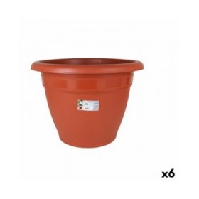 Vaso Dem Squares Plastica Marrone Ø 60 cm (6 Unità)