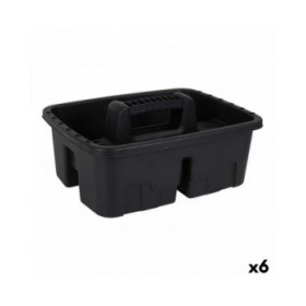 Contenitore per Sistemare gli Attrezzi Dem Brico Vassoio Nero 38,5 x 29,5, x 17 cm (6 Unità)