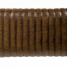 Panca Alexandra House Living Marrone Naturale Pelle Legno di mango 35 x 76 x 120 cm