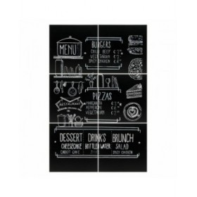 Lavagna Securit Adesivi da parete Set 40 x 40 cm 6 Unità