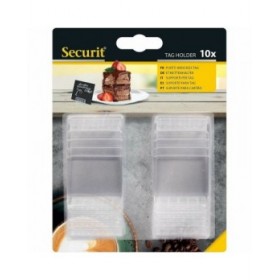 Supporto Securit Insegna Trasparente Set 1 x 4 cm 10 Unità