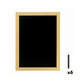 Lavagna Securit Woody Teca Da muro Naturale 80 x 60 cm