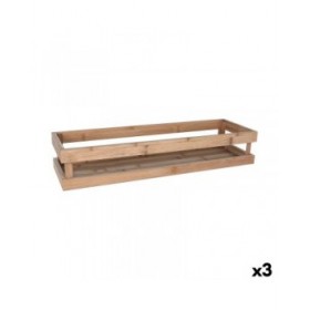 Scatola portaoggetti Inde Bambù 53 x 16,2 x 10 cm (3 Unità)