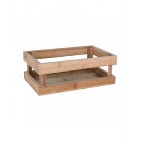 Scatola portaoggetti Inde Bambù 26,5 x 16,2 x 10 cm (3 Unità)