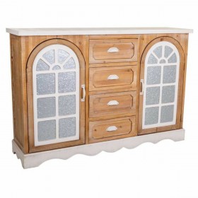 Credenza Alexandra House Living Ferro Legno di abete Legno MDF 35 x 93 x 140 cm