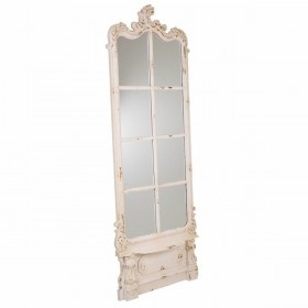 Specchio da parete Alexandra House Living Legno di abete Specchio 215 x 7 x 75 cm