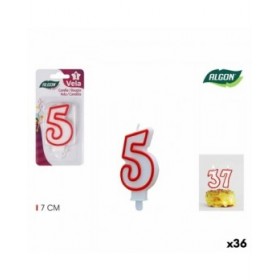 Set di Candele Algon Rosso (36 Unità)
