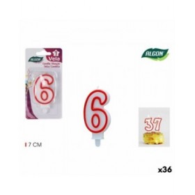 Set di Candele Algon Rosso (36 Unità)