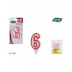 Set di Candele Algon Rosso (36 Unità)