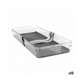 Contenitore per Sistemare Multiuso Confortime Non Slip Pet 40 x 16 x 4,5 cm (12 Unità)