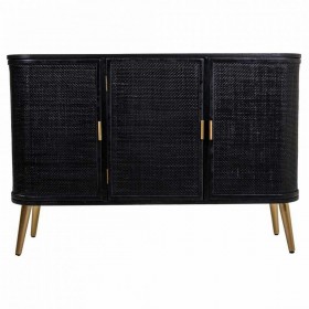 Credenza Alexandra House Living Nero Legno MDF 37 x 80 x 118 cm