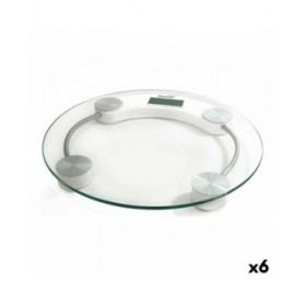 Bilancia Digitale da Bagno Basic Home Trasparente 33 x 3,5 cm (6 Unità)