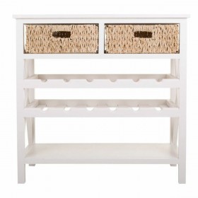 Credenza Alexandra House Living Bianco Corda Legno MDF 86 x 38 x 88 cm