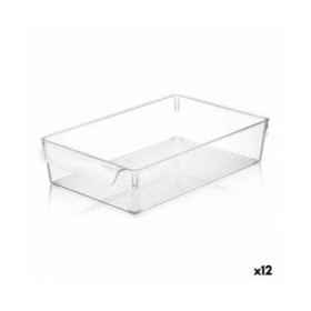 Scatola Multiuso Quttin Trasparente 20 x 32,5 x 7 cm (12 Unità)