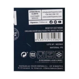 Scatola Multiuso Quttin Trasparente 20 x 32,5 x 7 cm (12 Unità)