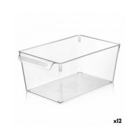 Scatola Multiuso Quttin Trasparente 20 x 32,5 x 14 cm (12 Unità)